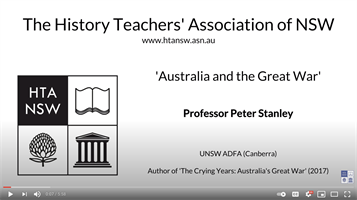 Australia and the Great War – Professor Peter Stanley
